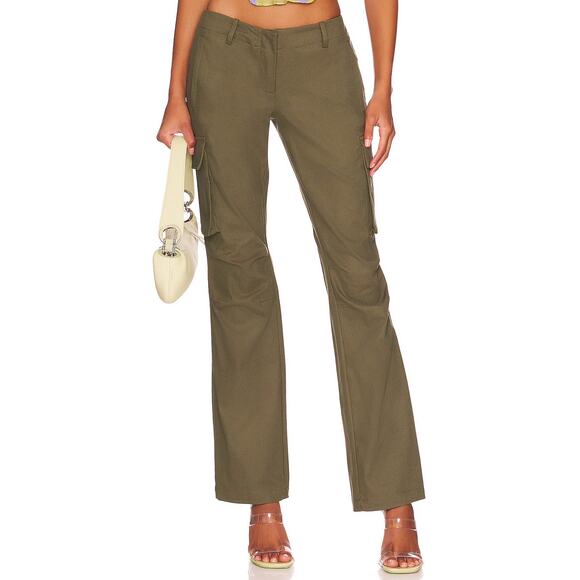 NWT Miaou Moss Green Raven Cargo Pants Size Large - Picture 1 of 5